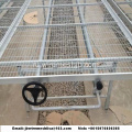 Galvanized+Welded+Wire+Mesh+Greenhouse+Rolling+Benches